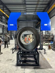 image of hdpe pipe cutting machine 
